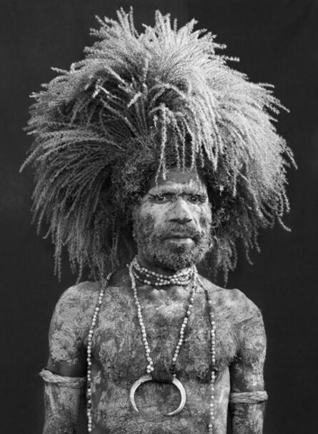 Sebastião Salgado, ‘Performer of the singsing festival of Mount Hagen. Western Highlands Province. Papua New Guinea.’