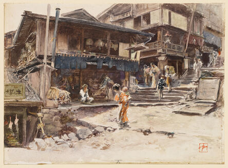 Robert Frederick Blum, ‘A Street in Ikao, Japan, I’, 1890