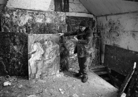 Benjamin Katz, ‘Eugène Leroy dans son atelier à Wasquehal, France’, 1985