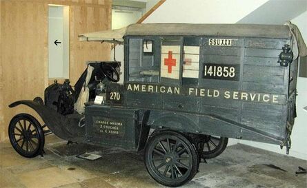 ‘Ambulance de l’American Field Service, Voiture Ford T’, 1917