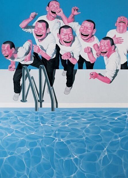 Yue Minjun, ‘The Plunge, from Snatched Ecstasy’, 2009