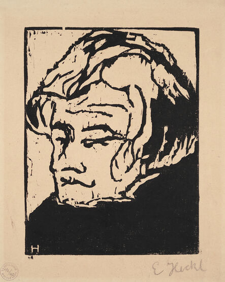 Erich Heckel, ‘Kopf des Geigers’, 1907