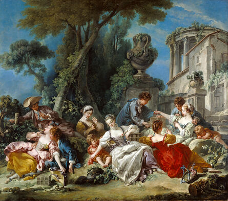 François Boucher, ‘The Bird Catchers’, 1748