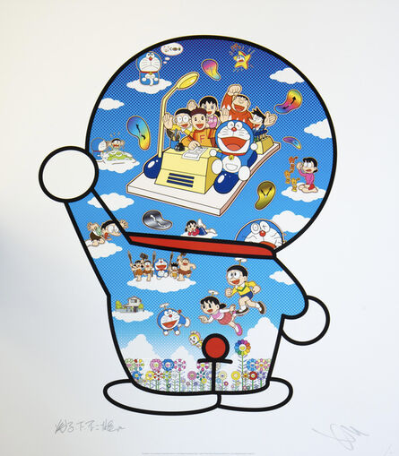 Takashi Murakami, ‘Doraemon, Let’s Go Beyond These Dimensions on a Time Machine with Master Fujiko F. Fujio!’, 2020