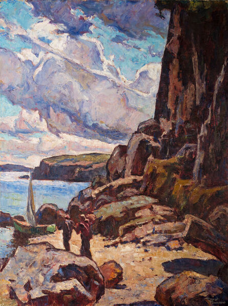 Ernest Townsend, ‘Ashore by the Cliffs’, 19th -20th Century