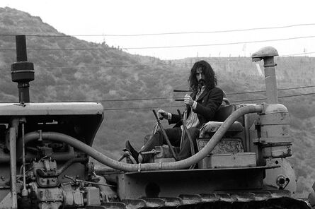 Baron Wolman, ‘Frank Zappa on tractor B&W’, 1960-1970