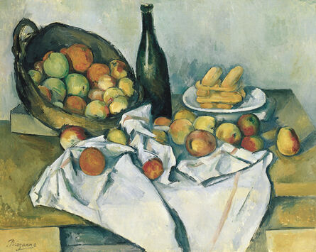 Paul Cézanne, ‘Still life with basket of apples’, 1890-1894
