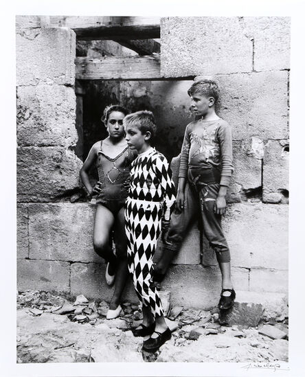 Lucien Clergue, ‘Trio de Saltimbanques, Arles’, 1955 (Printed 1992)