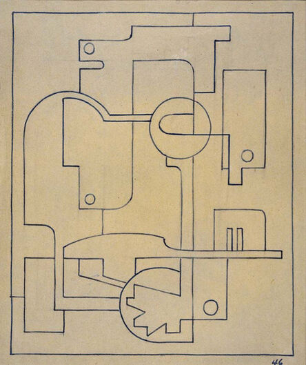 José Pedro Costigliolo, ‘Composición maquinista’, 1946
