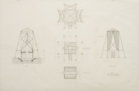 Mark Mack, ‘Folly for Vitners in the Napa Valley, Construction Drawings’, 1976