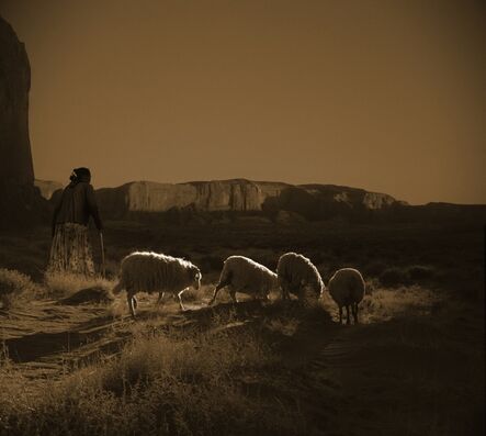 Billy Schenck, ‘Navajo Woman with Sheep’, 2009
