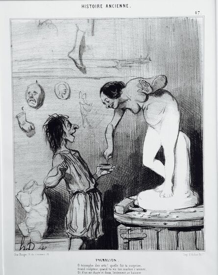 Honoré Daumier, ‘Pygmalion’, 1842