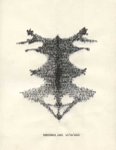 Lenka Clayton, ‘Rorscharch Test (from the Typewriter Drawings series)’, 2016