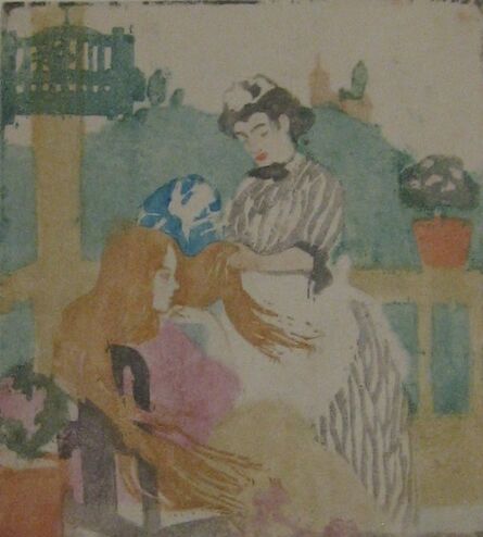 Ethel Mars, ‘La Coiffure (Arts and Crafts)’, 1908