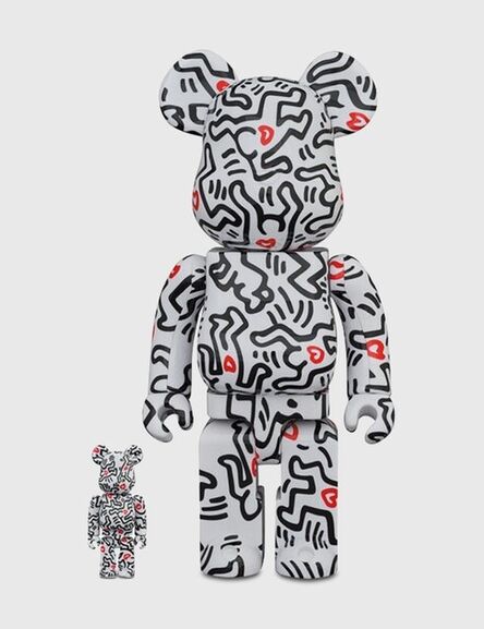 Keith Haring, ‘Bearbrick 400% & 100% 8’, 2021