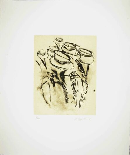 Willem de Kooning, ‘Seventeen Lithographs for Frank O'Hara: One plate’, 1988