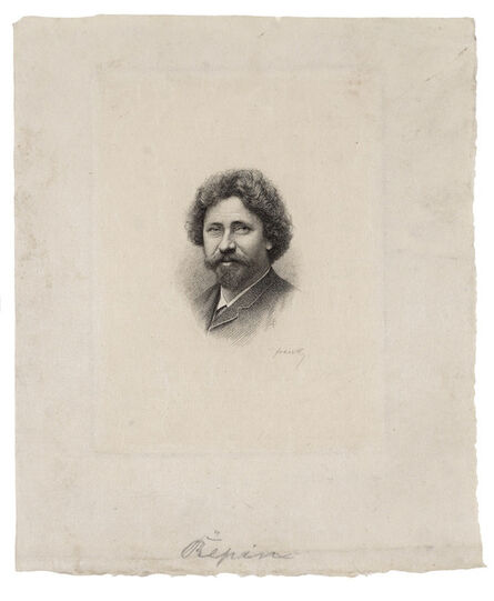 Gustav Frank, ‘Portrait of the artist Ilya Repin’, ca. 1890