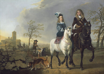 Aelbert Cuyp, ‘Lady and Gentleman on Horseback’, ca. 1655-reworked 1660/1665