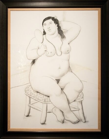 Fernando Botero, ‘Mujer con espejo’, 2011