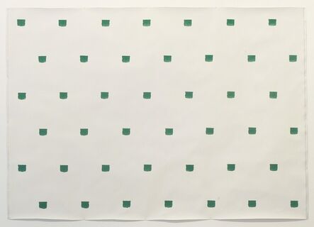 Niele Toroni, ‘Empreintes de pinceau N°50 à intervalles de 30 cm: Politoile’, 1986