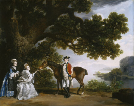 George Stubbs, ‘Captain Samuel Sharpe Pocklington with His Wife, Pleasance, and possibly His Sister, Frances’, 1769