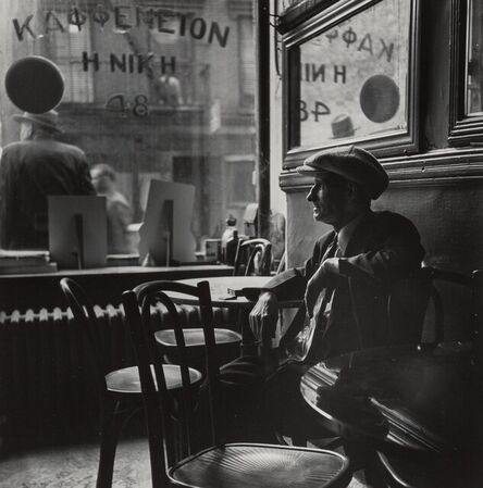 Rebecca Lepkoff, ‘Greek Café at Olive Street, Lower Manhattan’, 1946