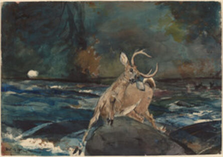 Winslow Homer, ‘A Good Shot, Adirondacks’, 1892