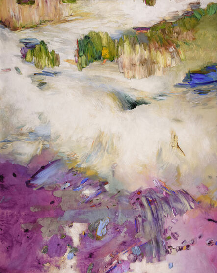 Margaret Lazzari, ‘Violet White and Green’, 2019