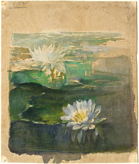 John La Farge, ‘Small Study of Waterlillies’, ca. 1879