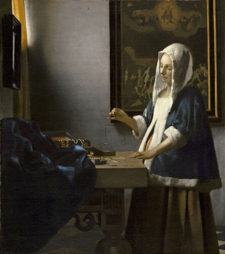 Johannes Vermeer, ‘Woman Holding a Balance’, ca. 1664