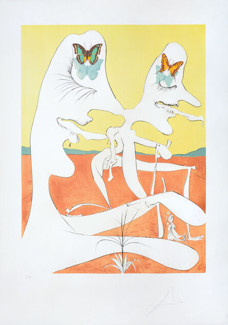Salvador Dalí, ‘Papillons de l’anti-matière (Anti-matter with Butterflies)’, 1974