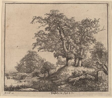 Jacob van Ruisdael, ‘The Three Oaks’