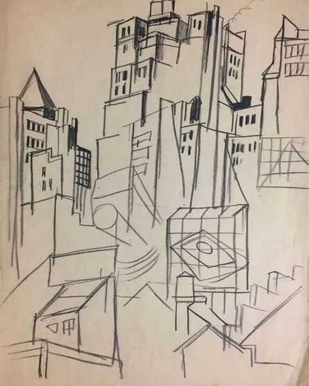 Jan Matulka, ‘(New York City Buildings)’, ca. 1925