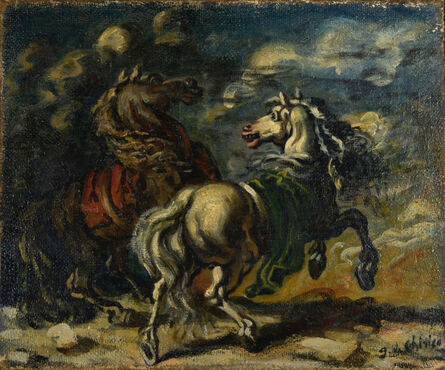 Giorgio de Chirico, ‘Due Cavalli’, 1938