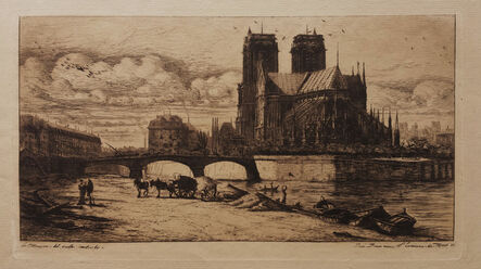 Charles Meryon, ‘L’Abside de Notre-Dame de Paris [The Apse of Notre-Dame de Paris]’, 1854