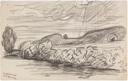 Oscar Bluemner, ‘MORRIS CANAL, PORT MURRAY OCT 6-11’, 1911