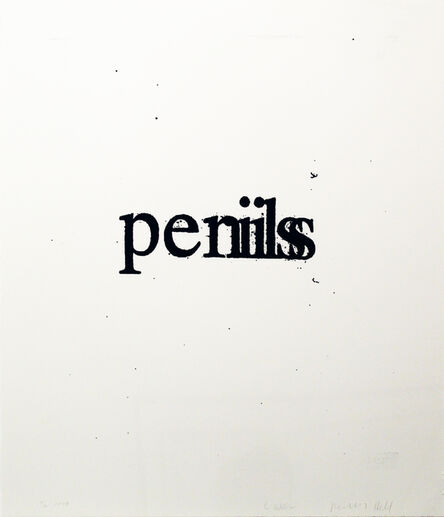 Christopher Wool, ‘Perils Penils (from the Psychopts portfolio)’, 2009