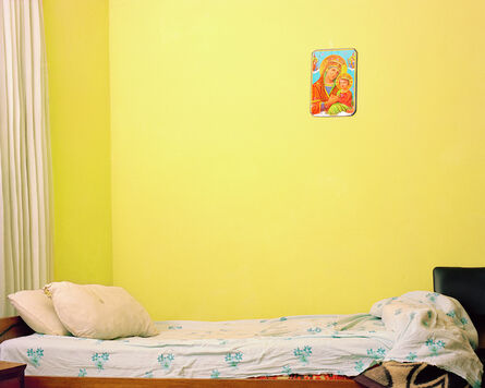 Awol Erizku, ‘Empty Bed with The Virgin Mary’, 2013