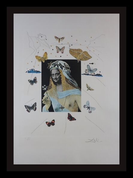 Salvador Dalí, ‘Memories of Surrealism Surrealiste Portrait of Dali Surrounded by Butterflies’, 1971