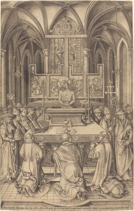 Israhel van Meckenem, ‘The Mass of Saint Gregory’, ca. 1490/1500