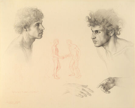 Claudio Bravo, ‘Two Heads and Hands (Study for Luzbel and Lucifer)’, 1983