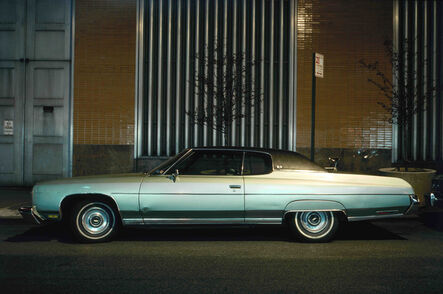Langdon Clay, ‘Silver Fish, Chevrolet Impala Custom Coupe in front of Con Edison Substation’, 1975