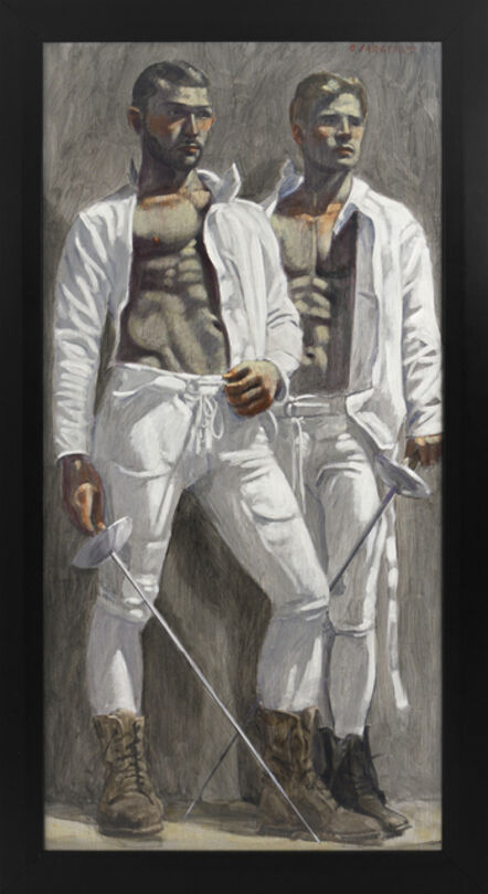 Mark Beard, ‘[Bruce Sargeant (1898-1938)] Two Fencers Watching a Match’, n.d.