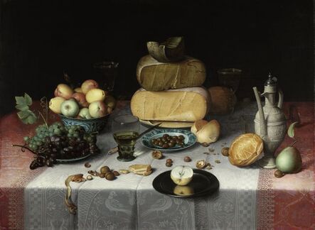 Floris Claesz van Dyck, ‘Still Life with Cheese’, ca. 1615