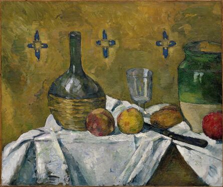 Paul Cézanne, ‘Still Life: Flask, Glass, and Jug (Fiasque, verre et poterie)’, ca. 1877