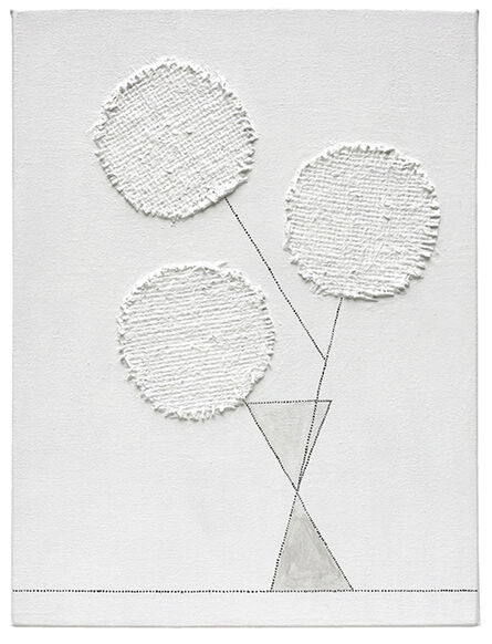 Nancy Monk, ‘three round flowers’, 2015