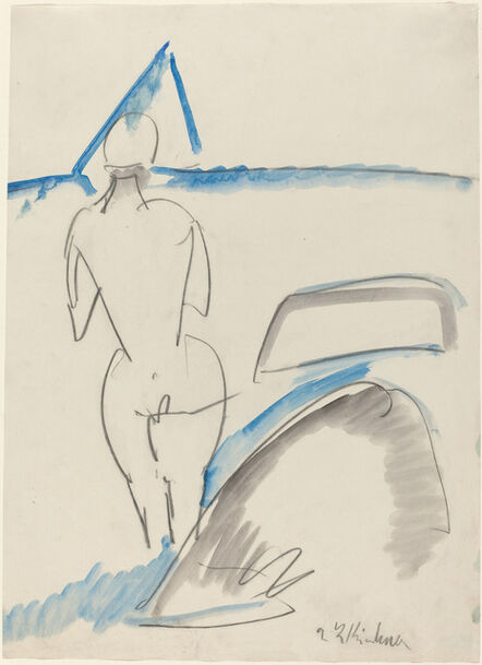 Ernst Ludwig Kirchner, ‘Bather on the Beach’, 1912/1913