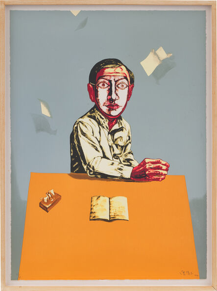 Zeng Fanzhi 曾梵志, ‘Man with book’, 2006