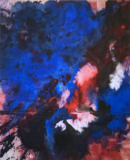 Fred Thieler, ‘Berstendes Blau’, 1995