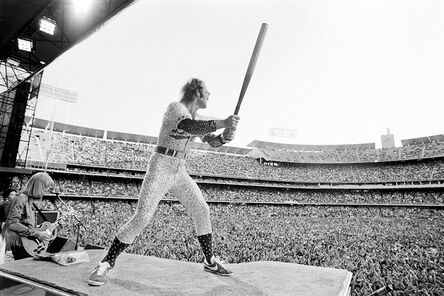 Terry O'Neill, ‘Elton John Dodger Stadium, Batting’, 1975